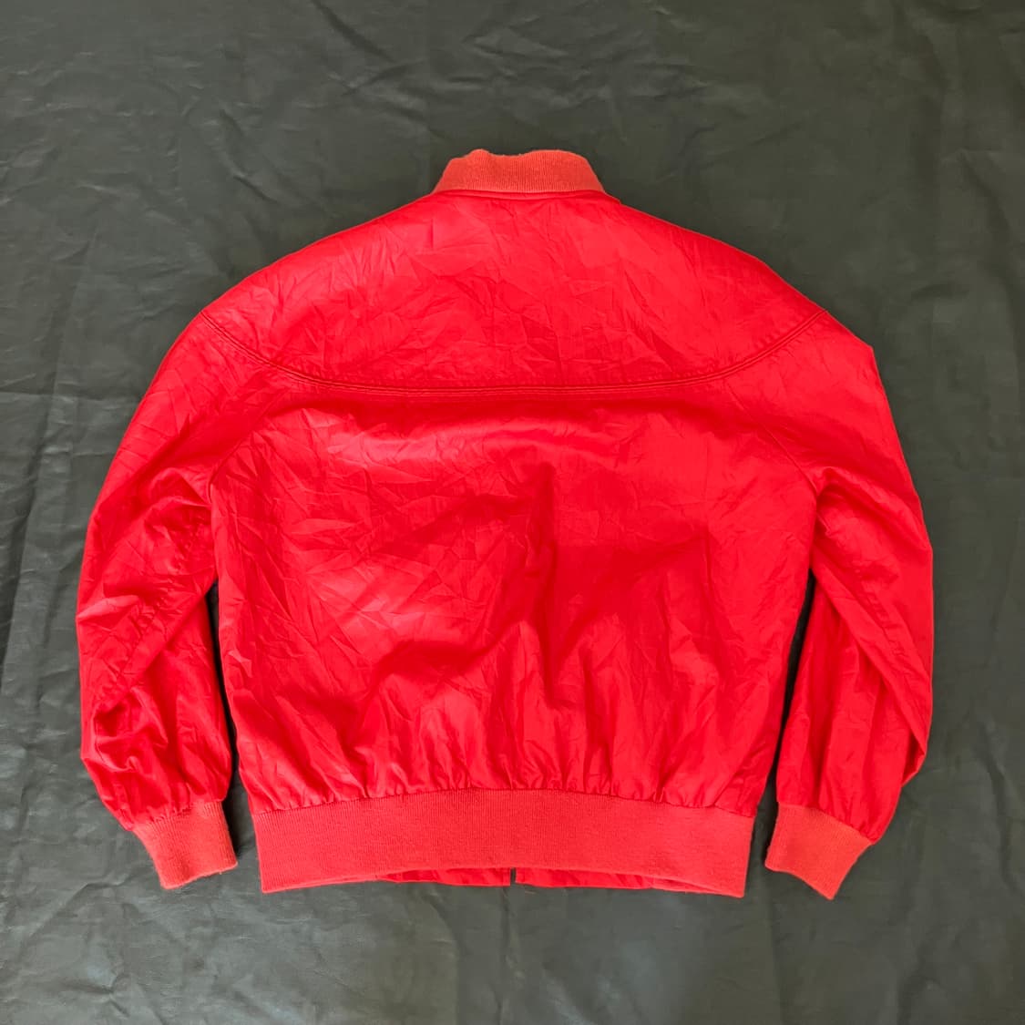 🇺🇸 70s Lee riders 코튼 폴리 레드 블루종 봄버 상품이미지2