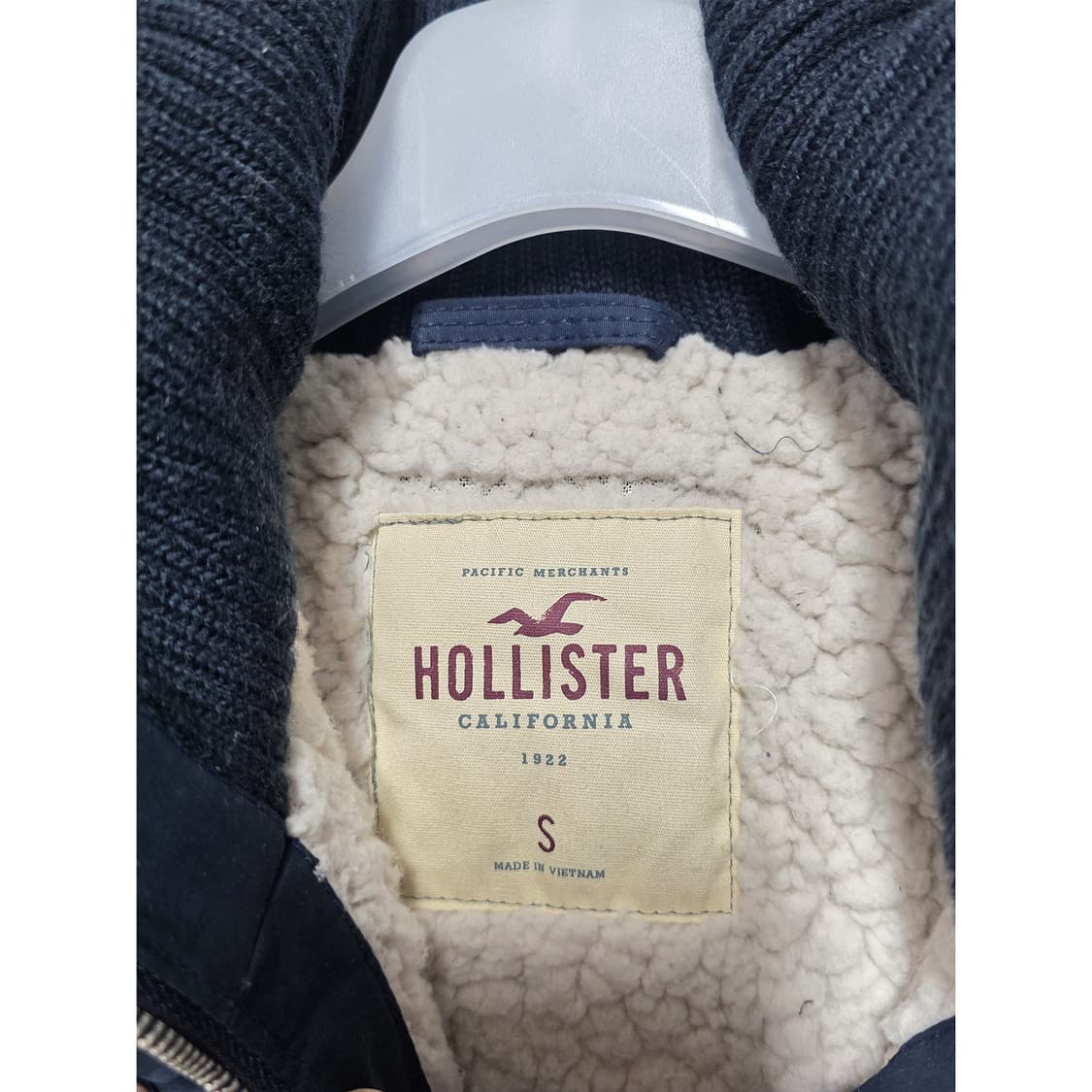 택포) 홀리스터 여성 네이비 퍼 후드 파카 S 상품이미지2