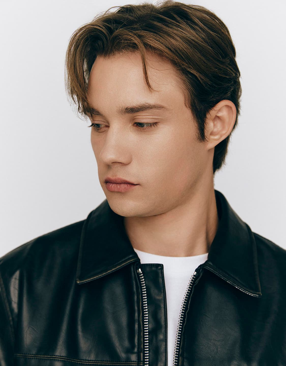 지오다노 변우석 페이크레더 자켓 L (새제품) 상품이미지6