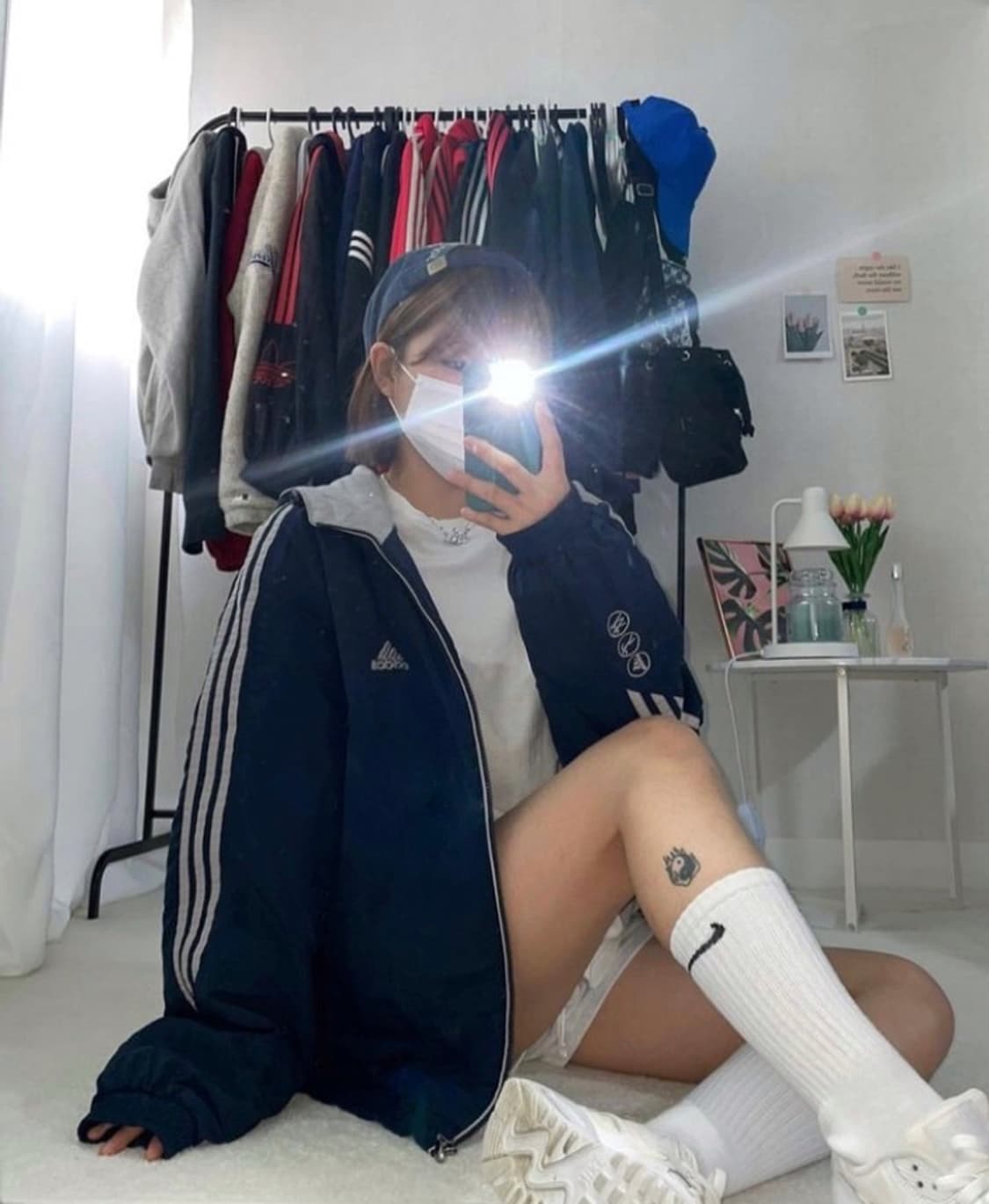 아디다스 유니크로고 누빔점퍼 자켓 상품이미지2