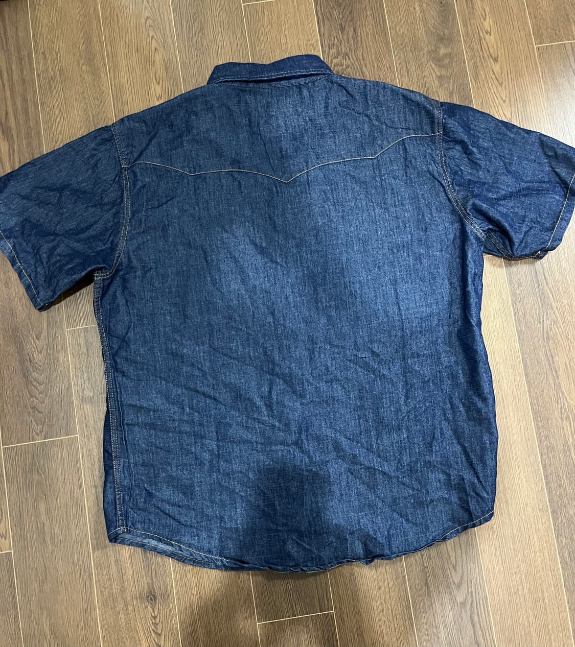 [시즌오프] 웨스턴 버팔로 데님 반팔 셔츠 상품이미지2