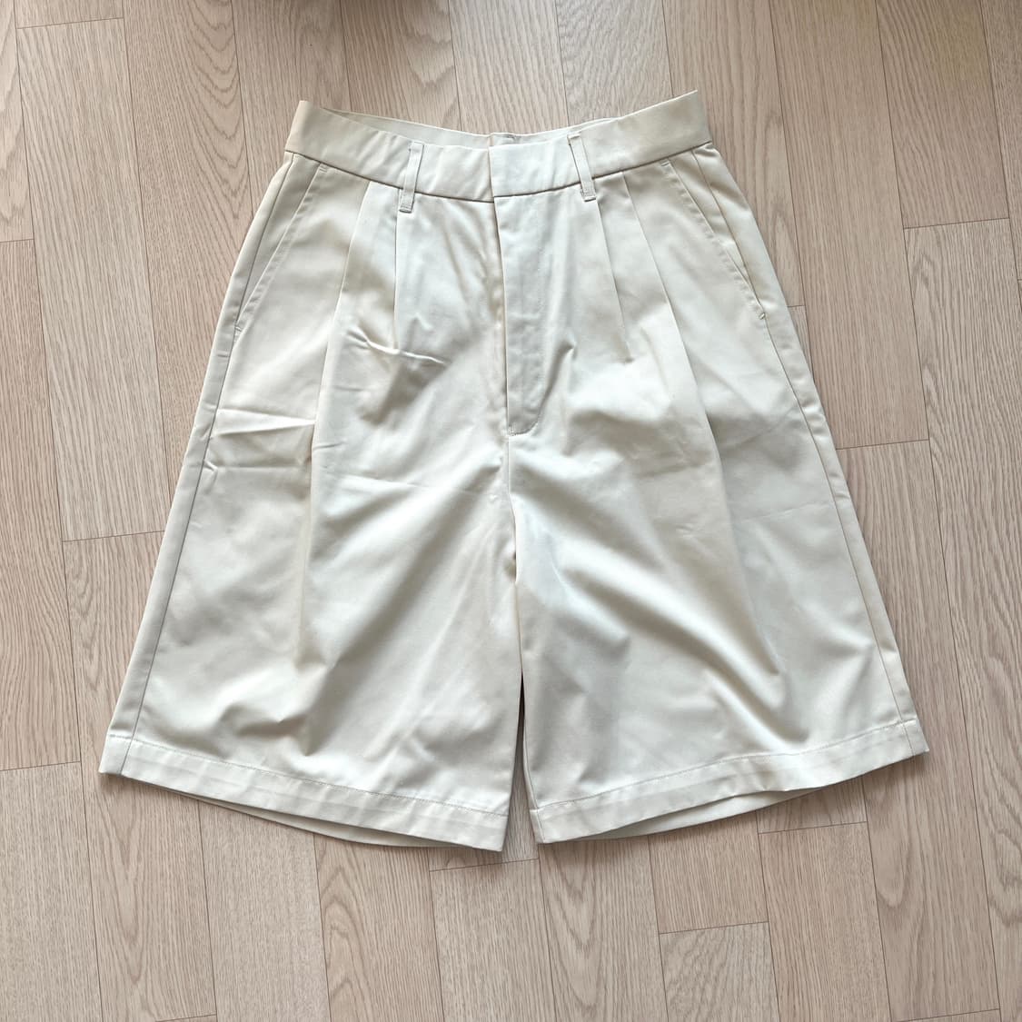 치노 하프 팬츠 아이보리 아메카지 상품이미지3