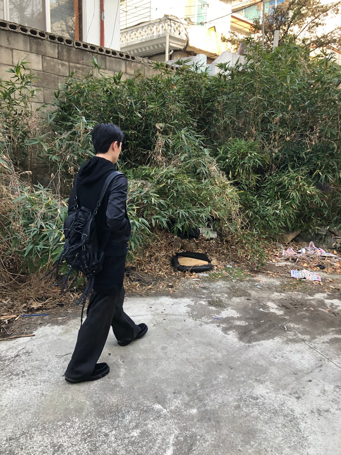 미하라야스히로 레이어드 후디 바시티 자켓 상품이미지3