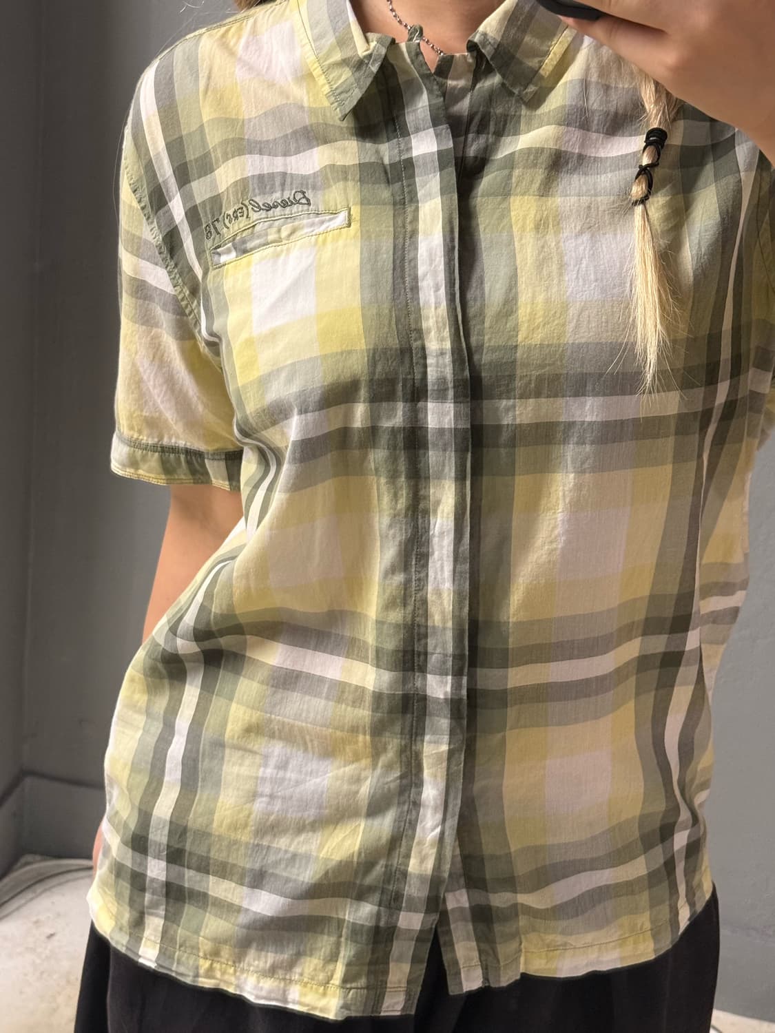 diesel check pattern shirt 상품이미지4