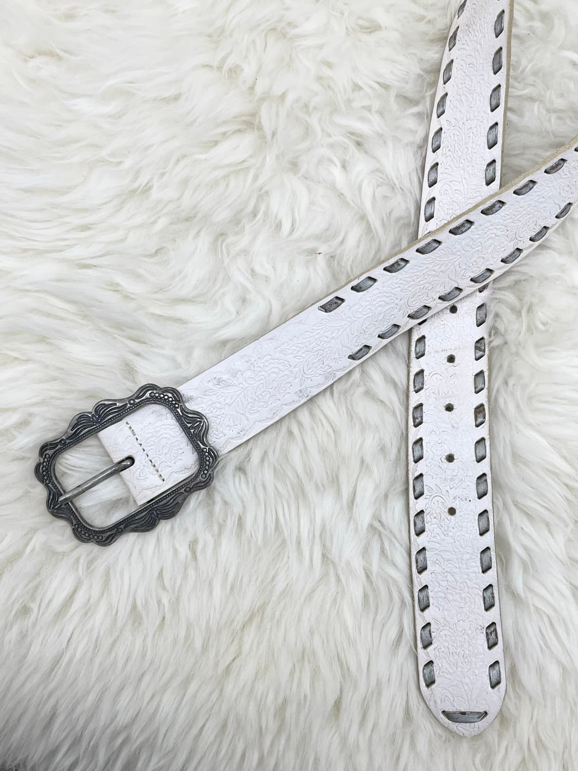 리얼레더 오리엔탈 스티치 버클 벨트 상품이미지6