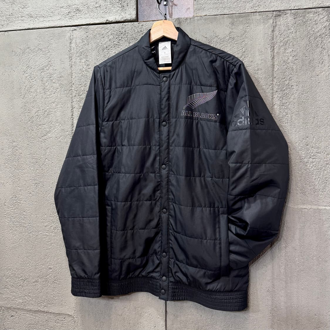 아디다스 x 올블랙스 럭비 봄버 자켓 (S)    상품이미지1