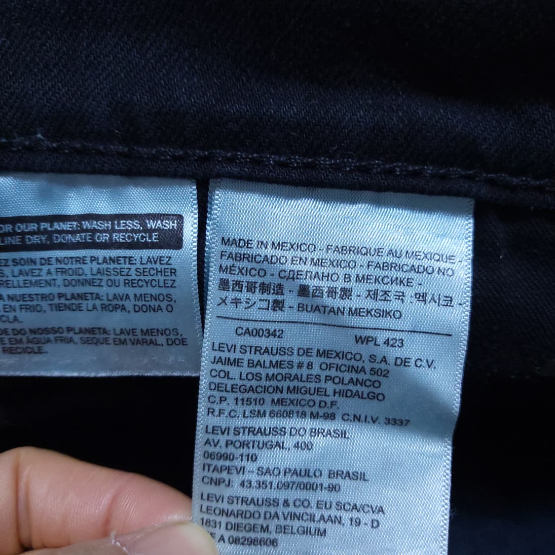 리바이스 남성 블랙진 32인치 0310 뽀샤샤 상품이미지8