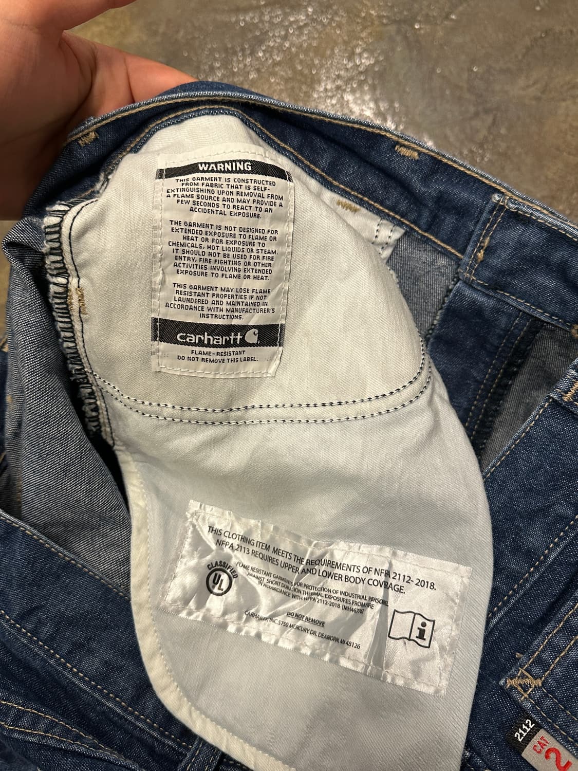 칼하트 FR 데님 made in mexico 36 상품이미지5