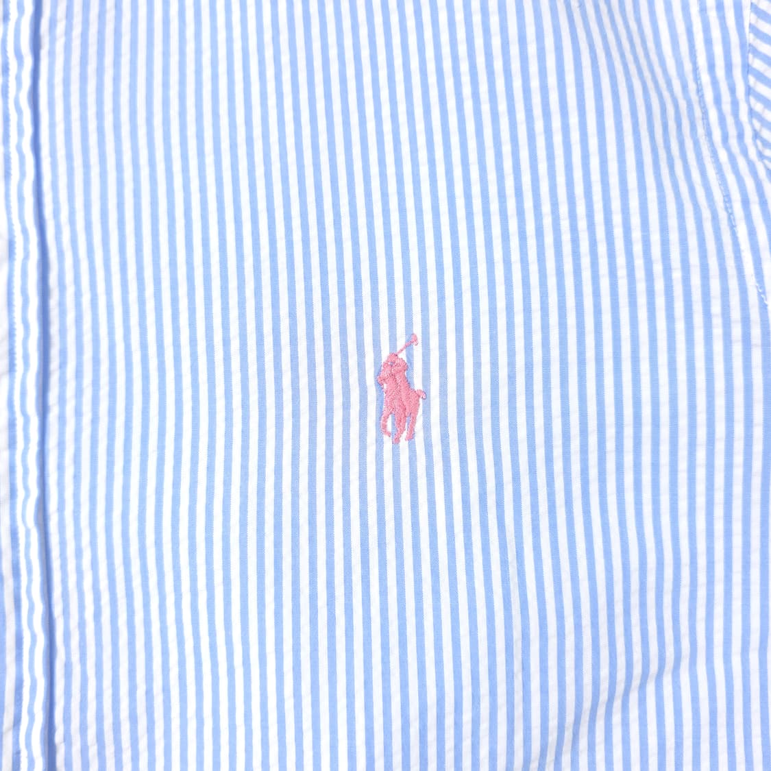 폴로 랄프로렌 클래식핏 코튼 스트라이프 셔츠 스카이블루 (M) 상품이미지3