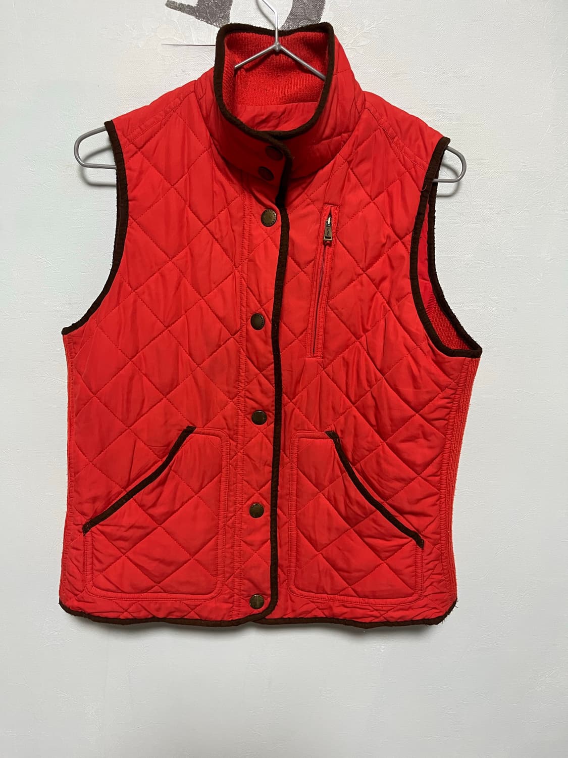 랄프로렌 퀼팅 조끼 레드 상품이미지1