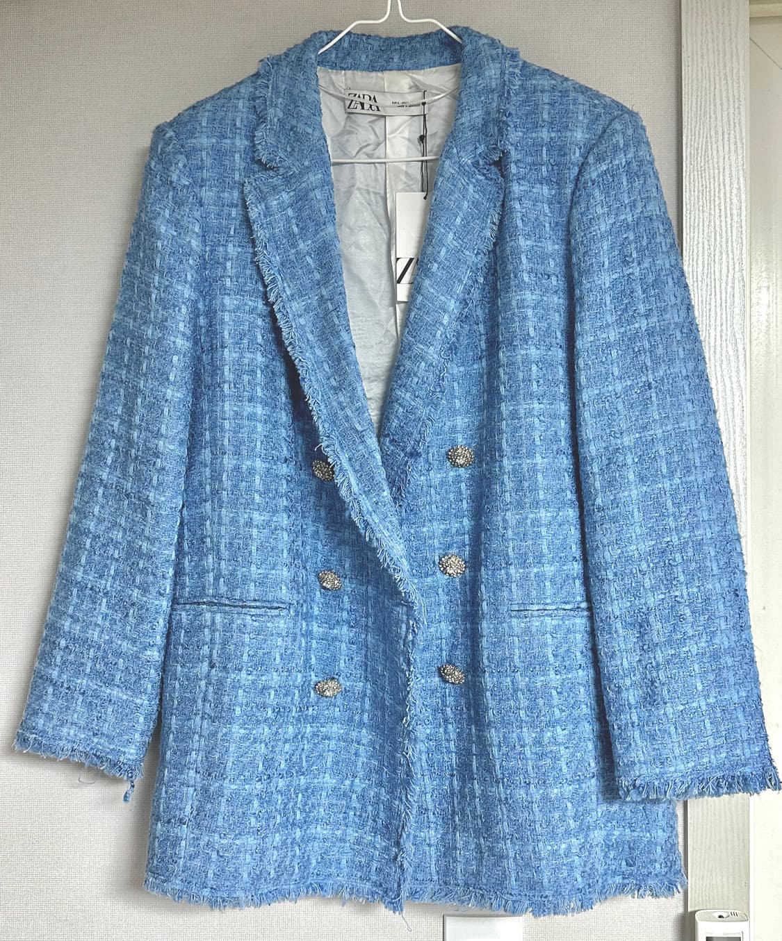 자라 트위드 자켓 L 상품이미지2