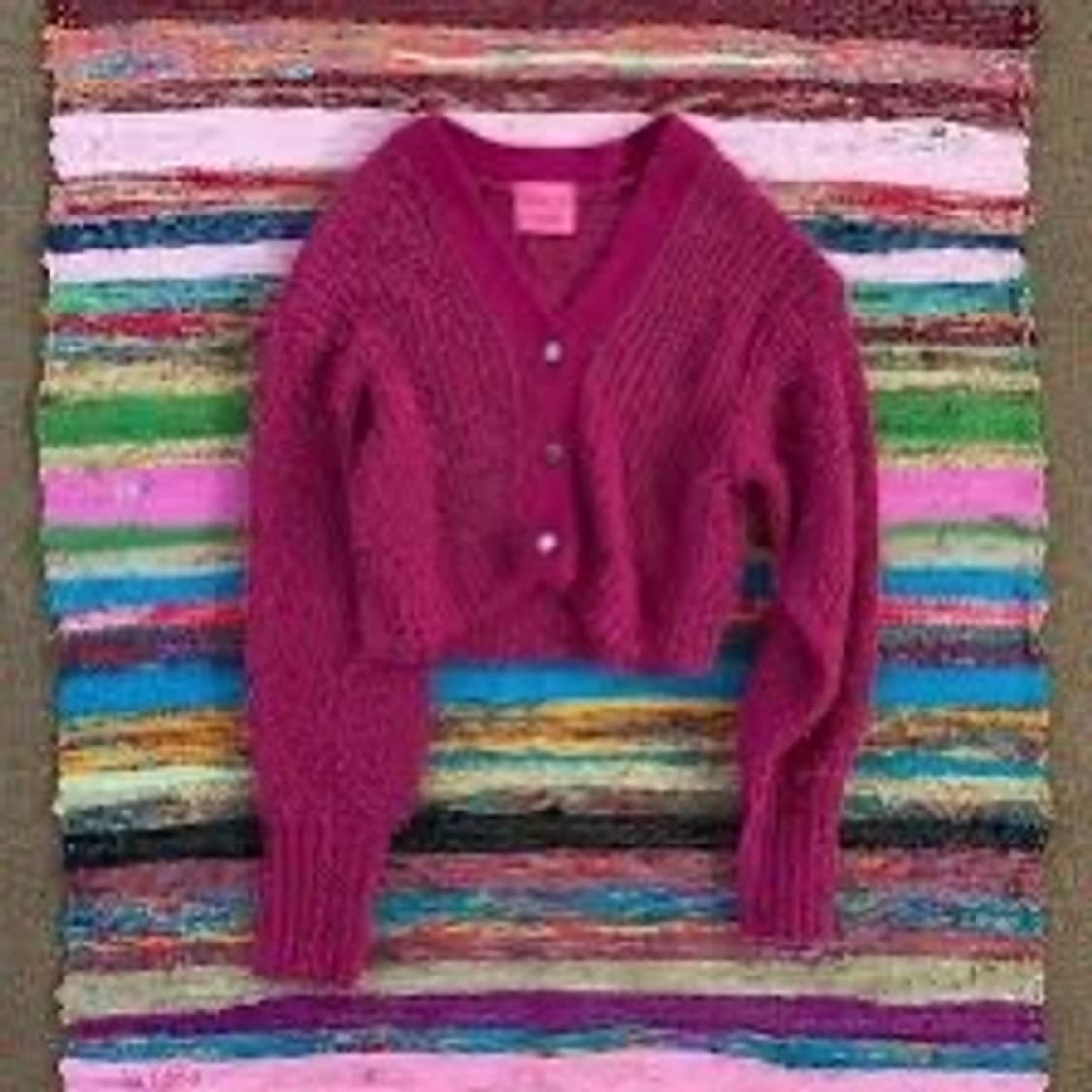 쉬이즈큐트 플러피 가디건 플럼 상품이미지1