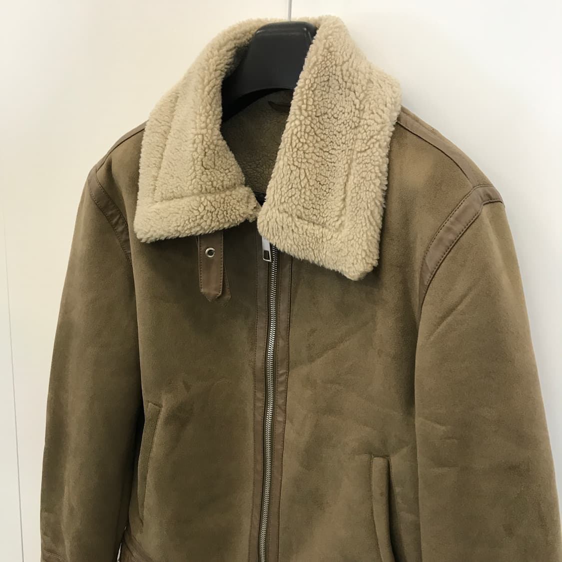 자라 무스탕 자켓 베이지브라운 [M] 상품이미지2