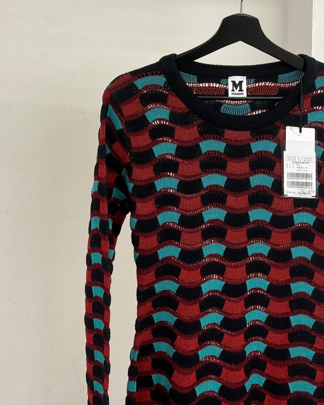 미쏘니 크로셰 니트 혼방 미니 드레스 상품이미지3