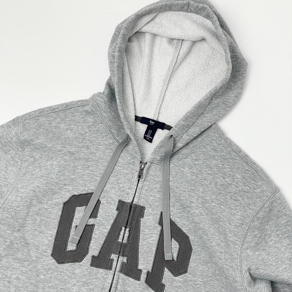 Gap 갭 기모 후드집업 그레이 L 상품이미지3