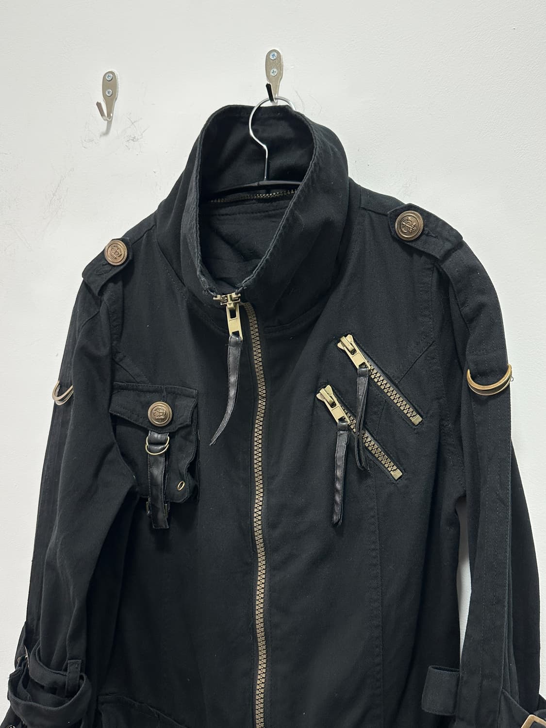 00s zipper leather detail 2way jacket 상품이미지7