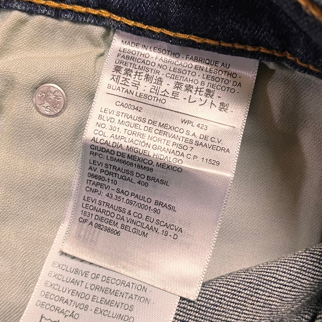 리바이스 데니즌 286 데님팬츠 W36 L32 상품이미지5