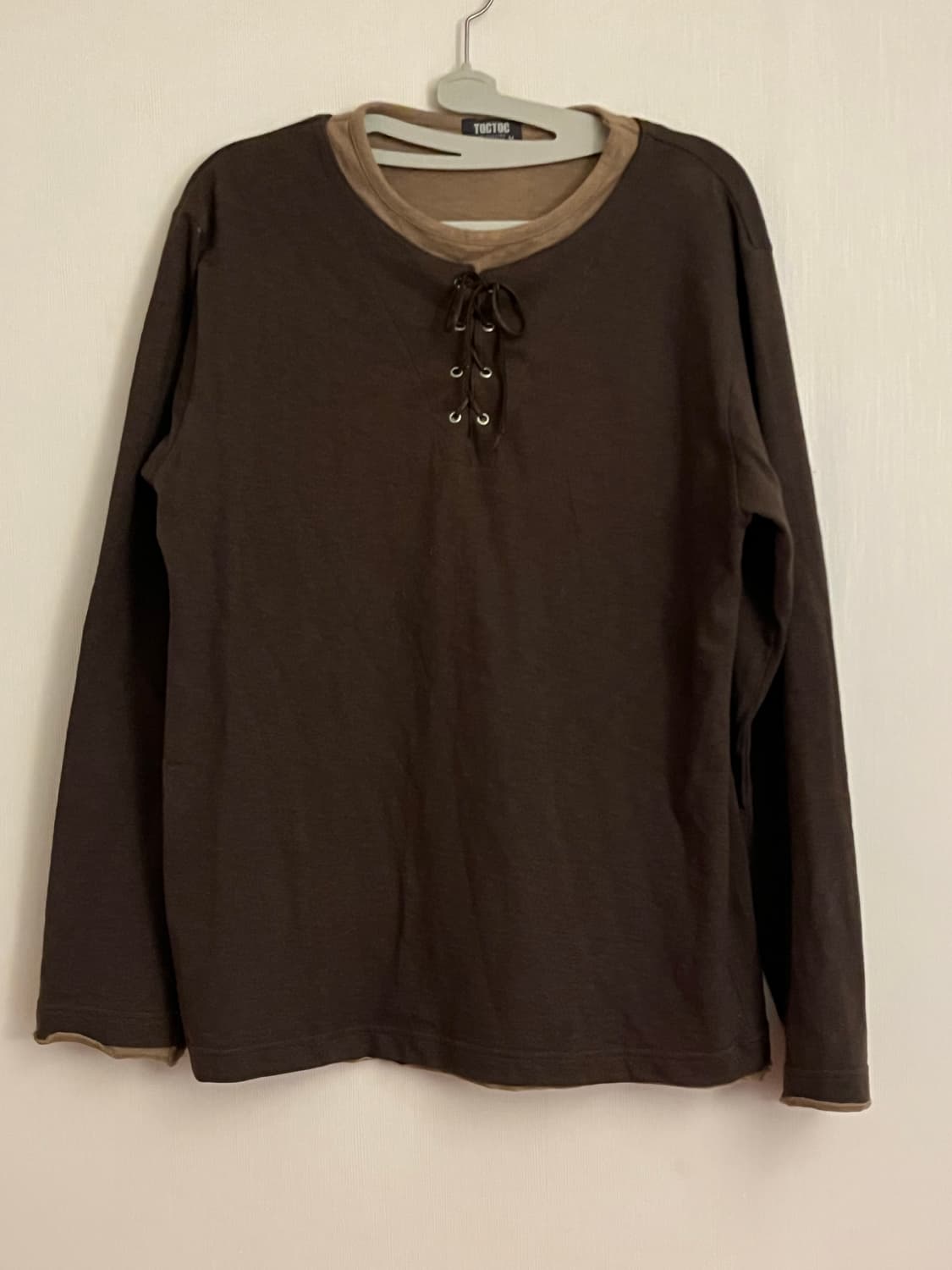 TOCTOC 레이어드 긴팔 티셔츠 상품이미지2