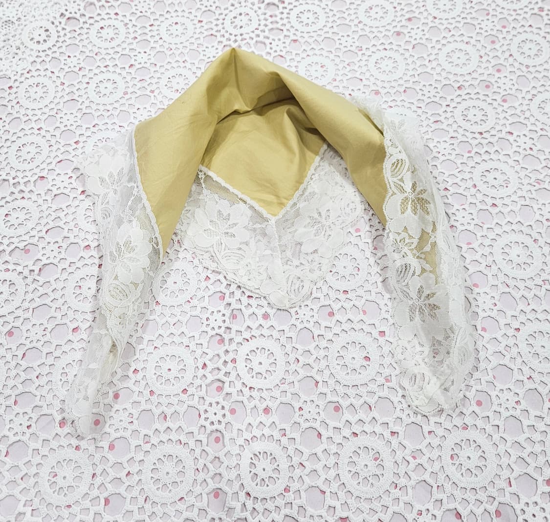 일본 레이스 빅 손수건/스카프 3장 일괄판매 상품이미지7