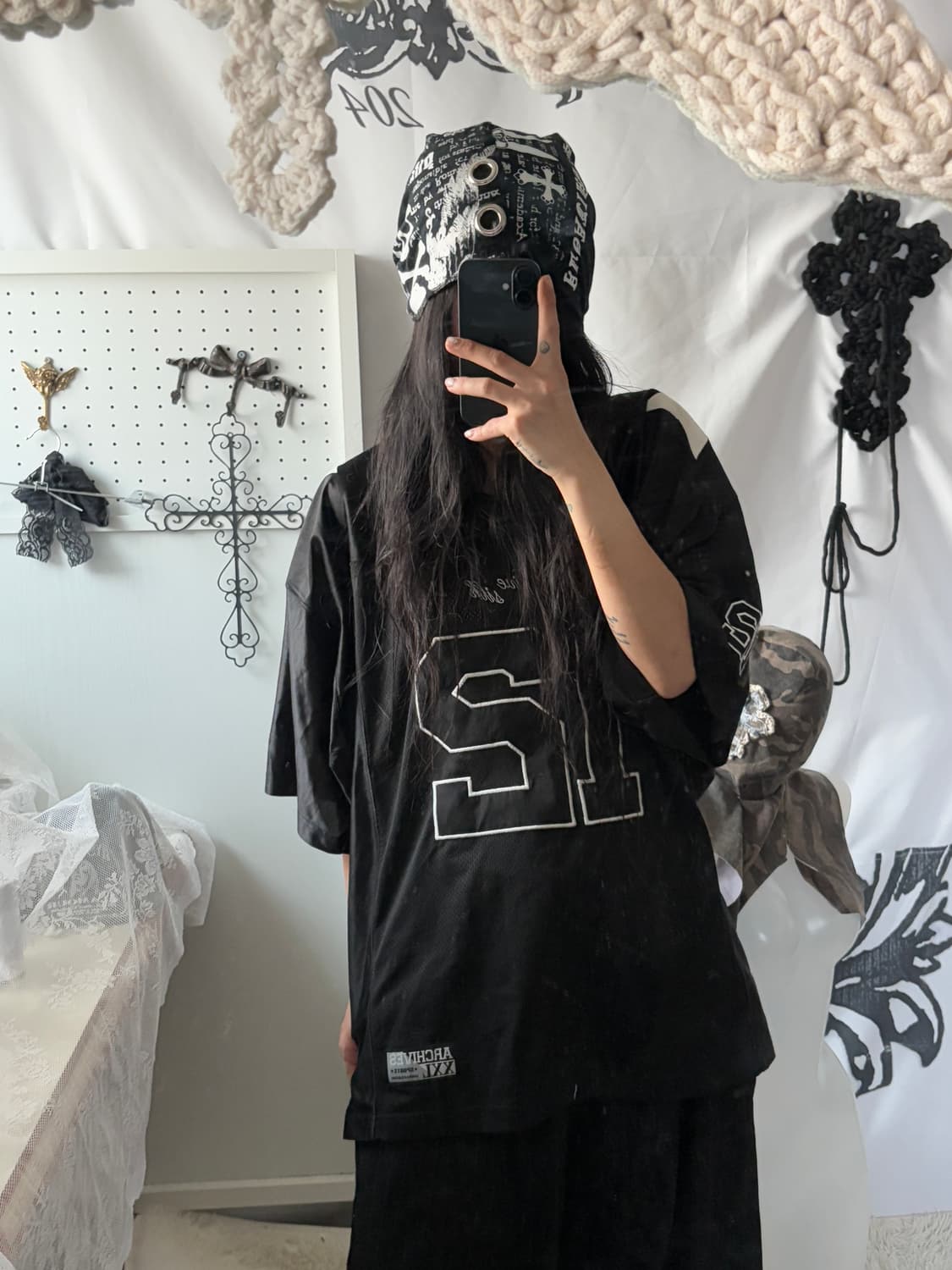 funk printed eyelet beanie 상품이미지3