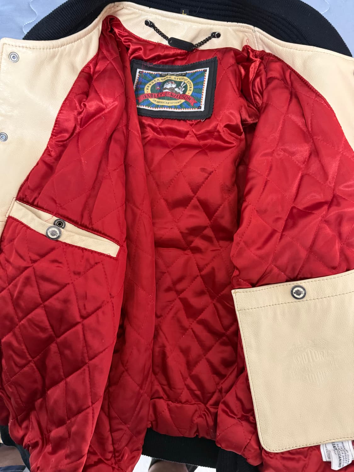 할리&워너브라더스 콜라보 바시티자켓 상품이미지5