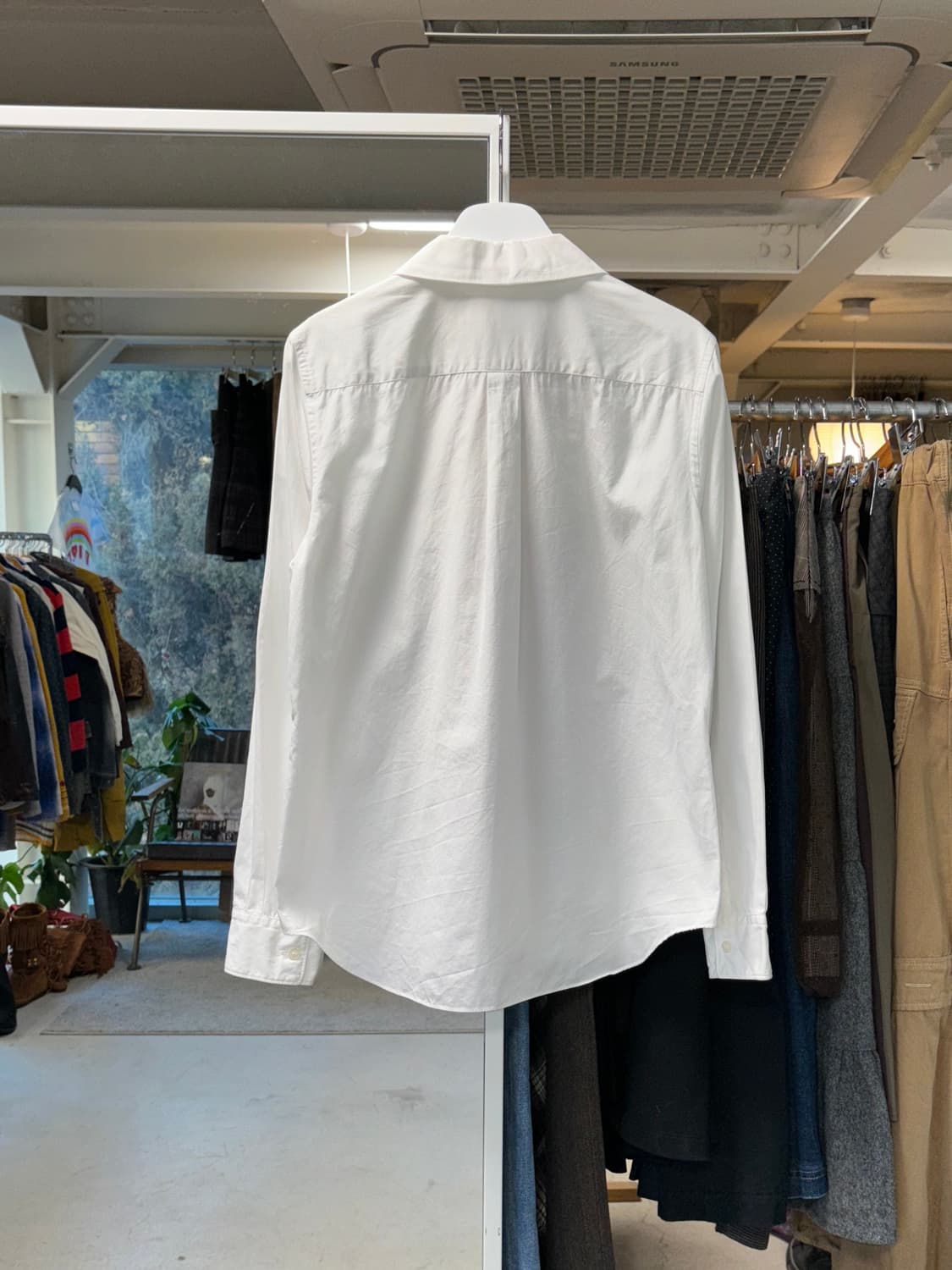 꼼데가르송 걸 깅엄 체크 프릴 셔츠 상품이미지2