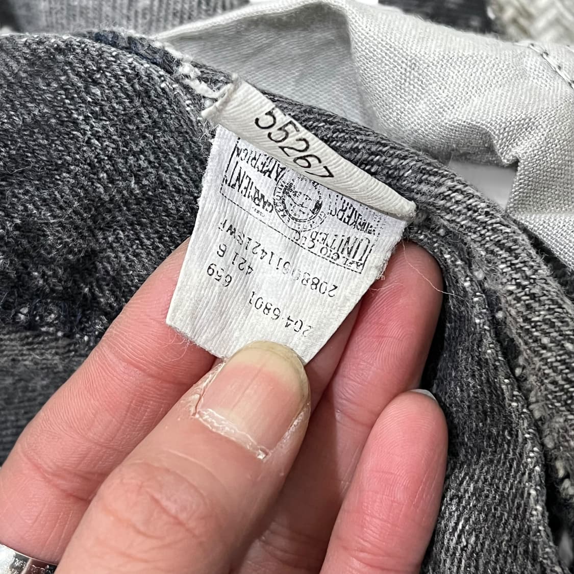 리 usa 흑청 데님팬츠 s08377 상품이미지8