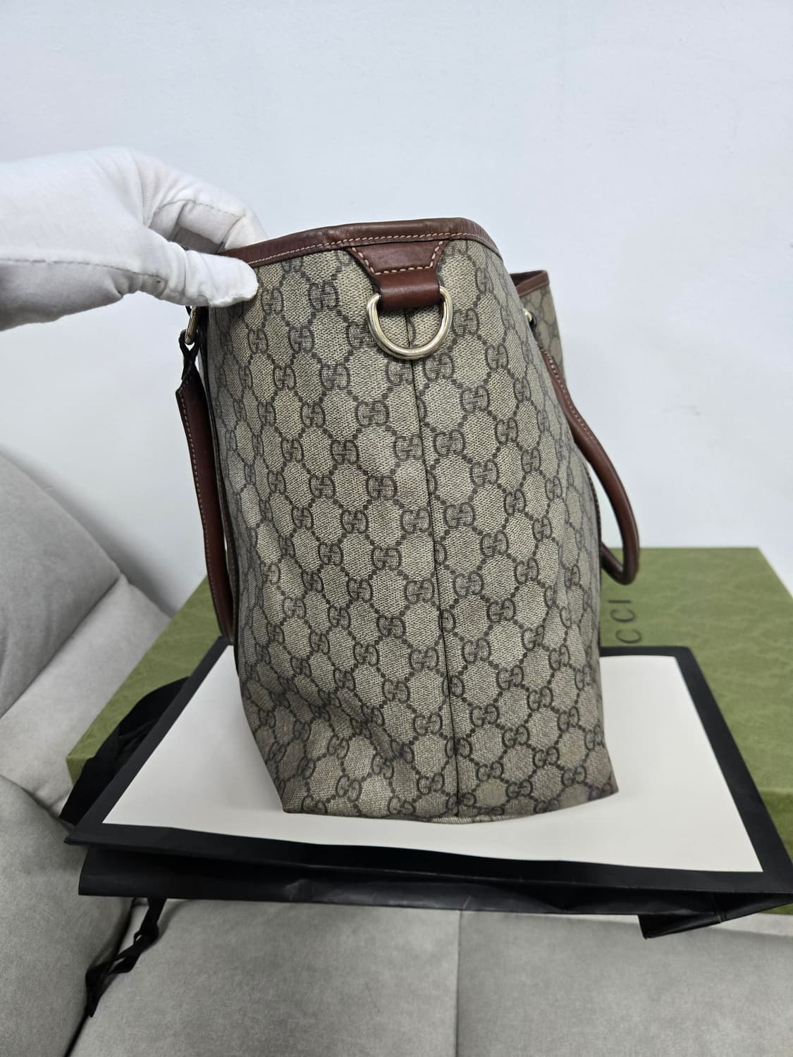 [보증서 정품]구찌 시그니처 토트백 상품이미지5