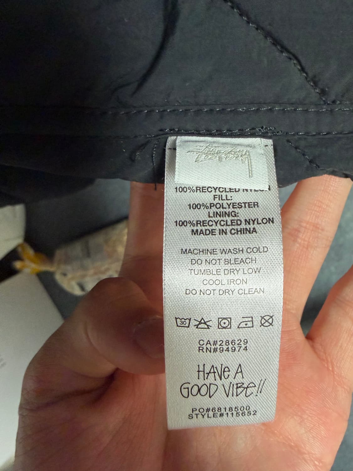 스투시 다이스 퀄티드 라이너 자켓 패딩 상품이미지7