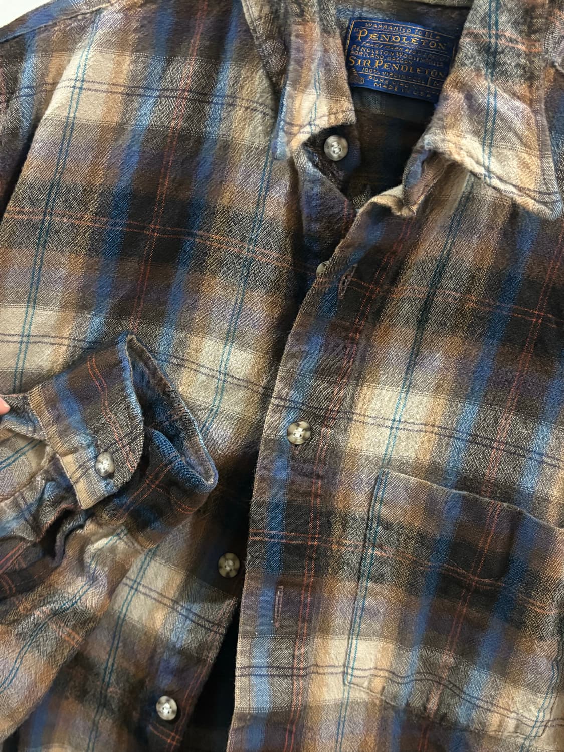 펜들턴USA 체크 울셔츠 M 상품이미지3