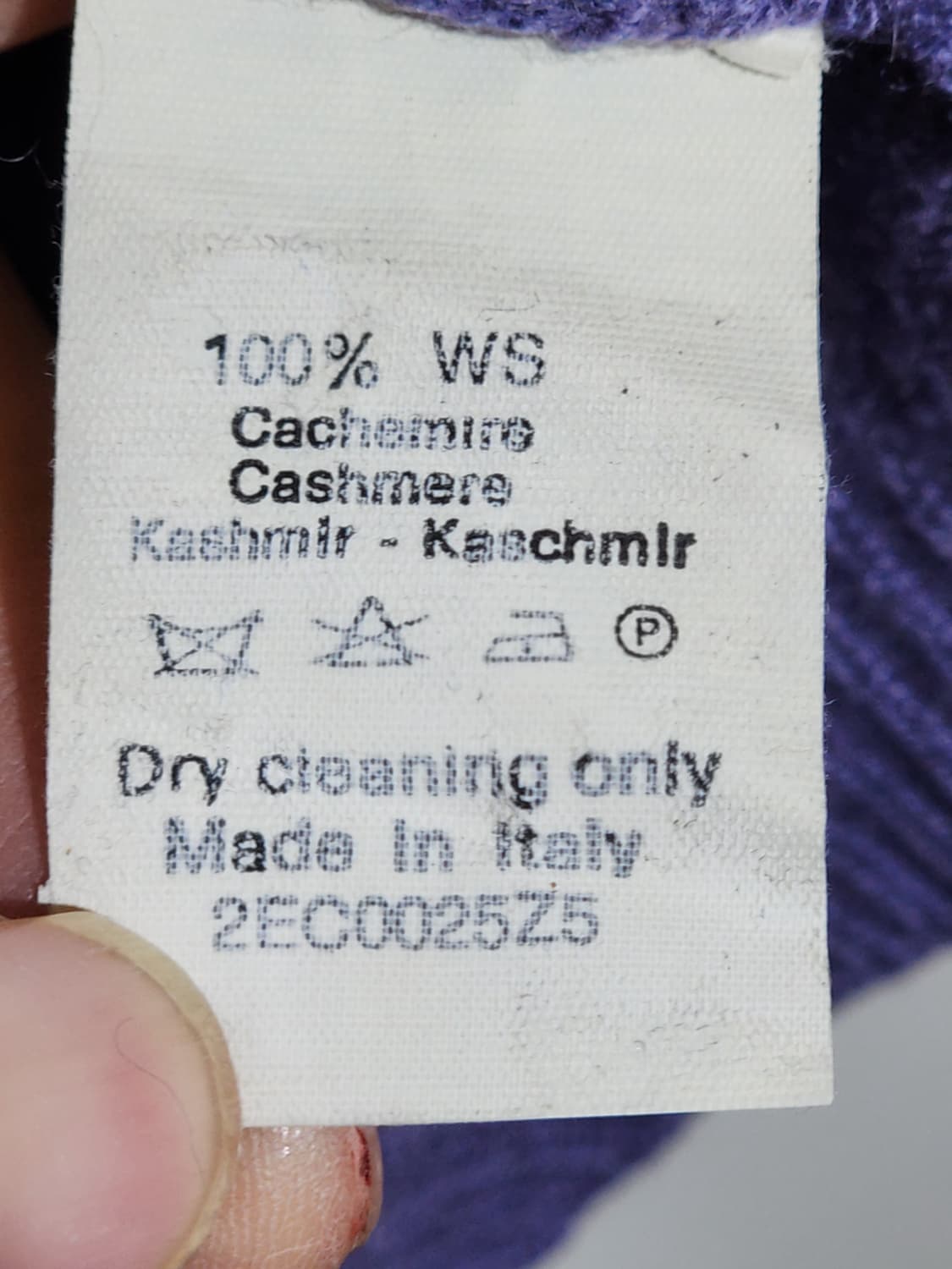 (L) 조르지오 아르마니 캐시미어 니트 무지 스웨터 이태리판  상품이미지4