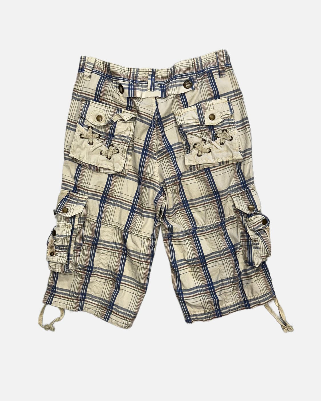 check detail cargo shorts 상품이미지5