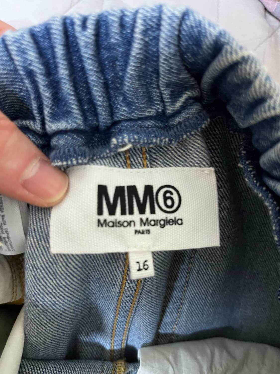 [16Y] 마르지엘라 mm6 키즈 데님 반바지 상품이미지3