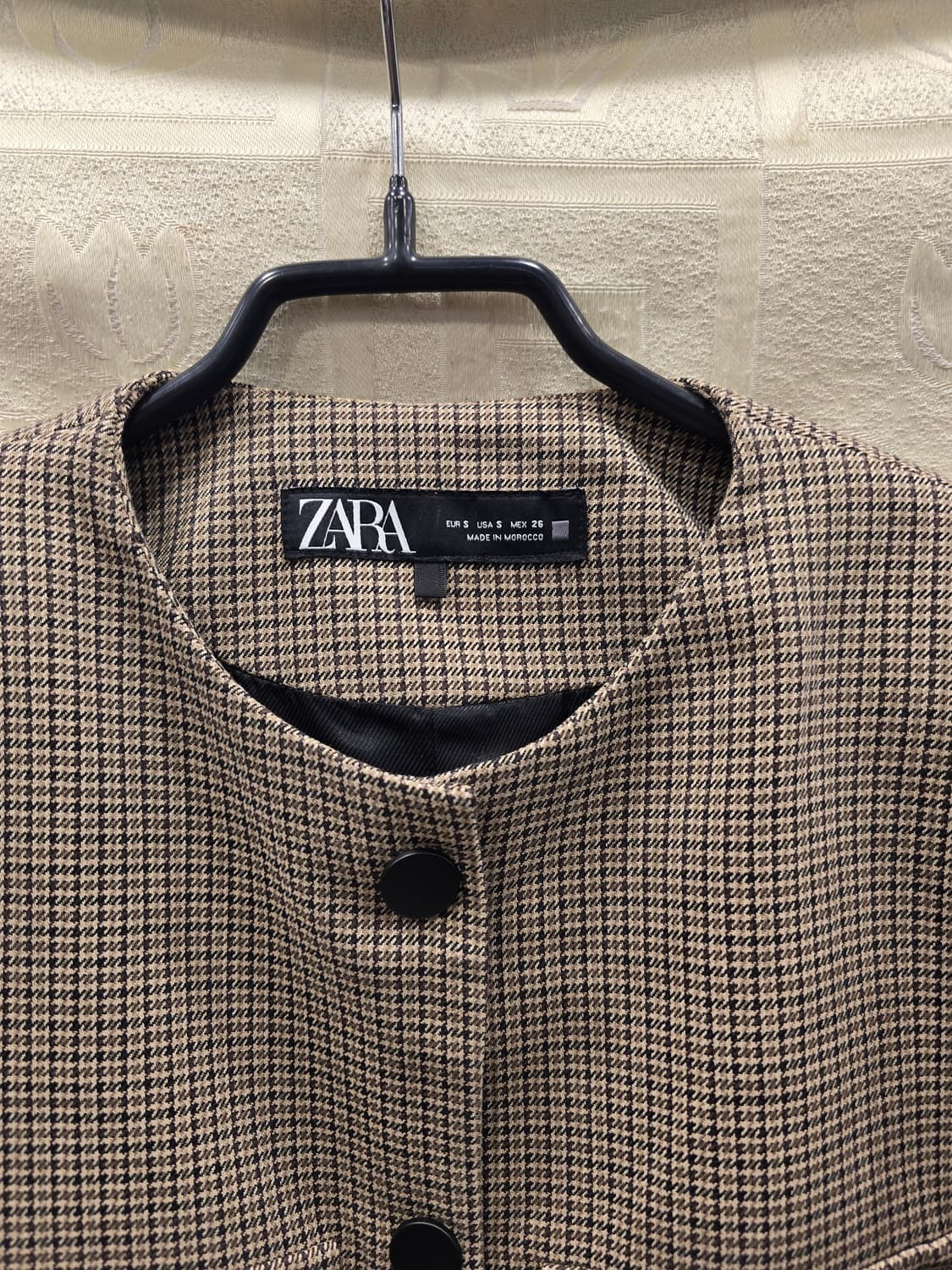 자라 ZARA 체크 크롭 자켓 S 상품이미지2