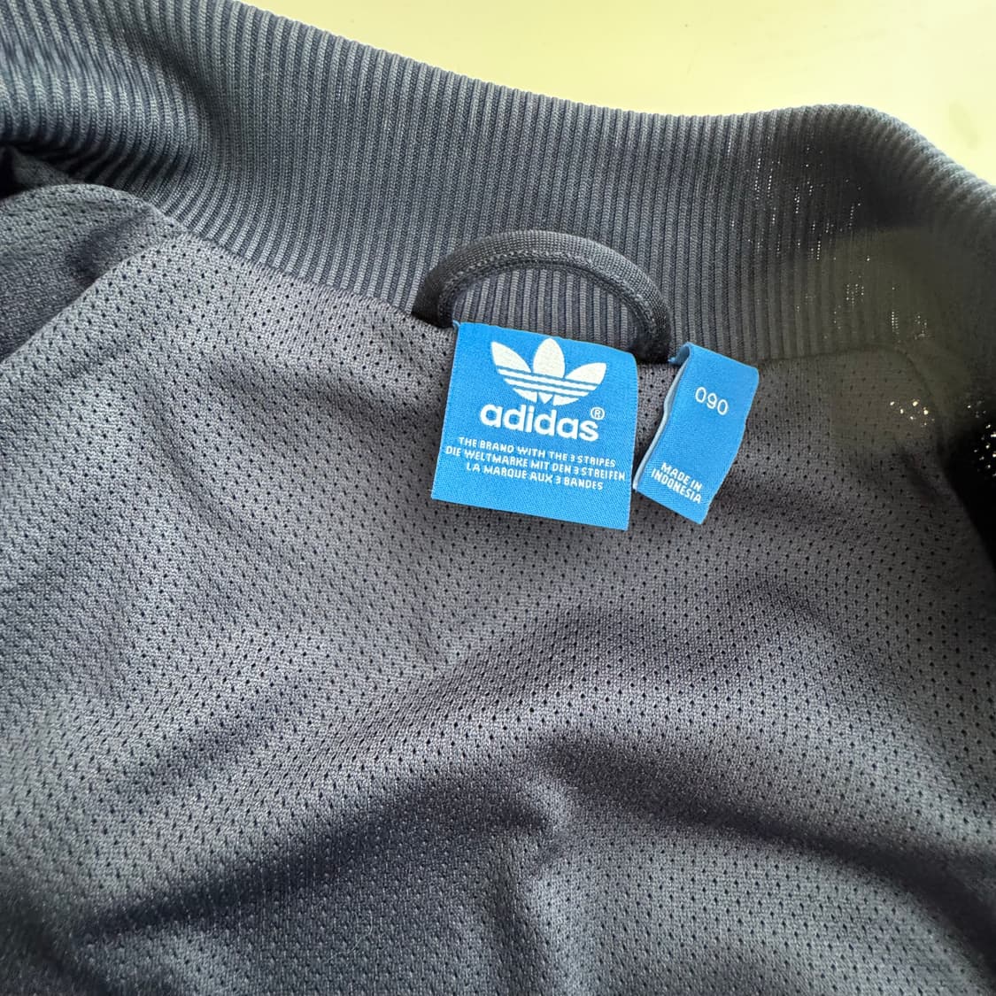 아디다스 네이비 아이보리 삼선 져지 여성 90사이즈 상품이미지10