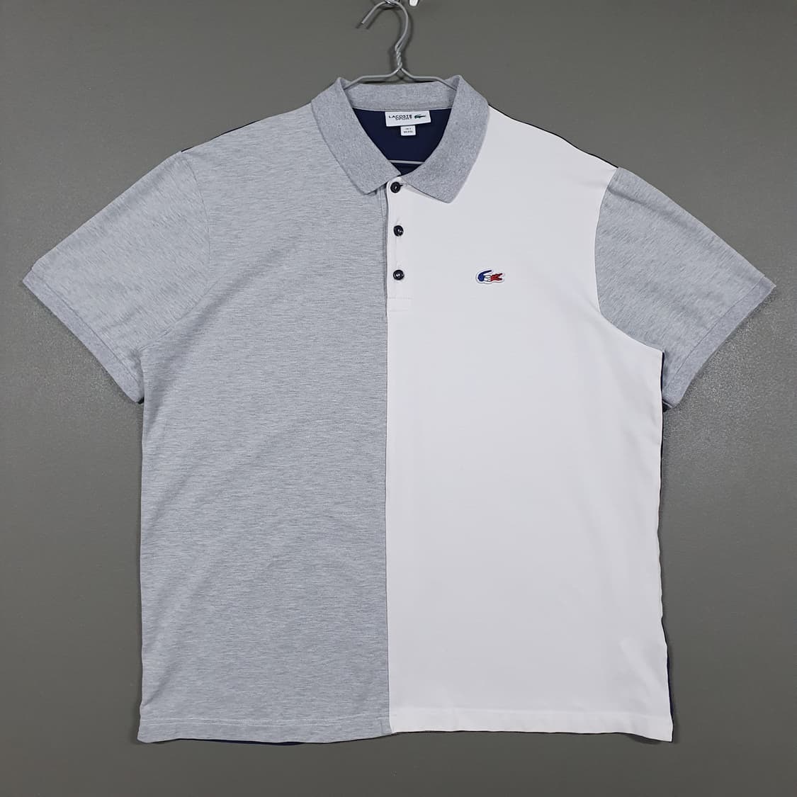 110 (2XL) 라코스테 스포츠 신형 투톤 코튼 폴로 셔츠 반팔 카라티 상품이미지3