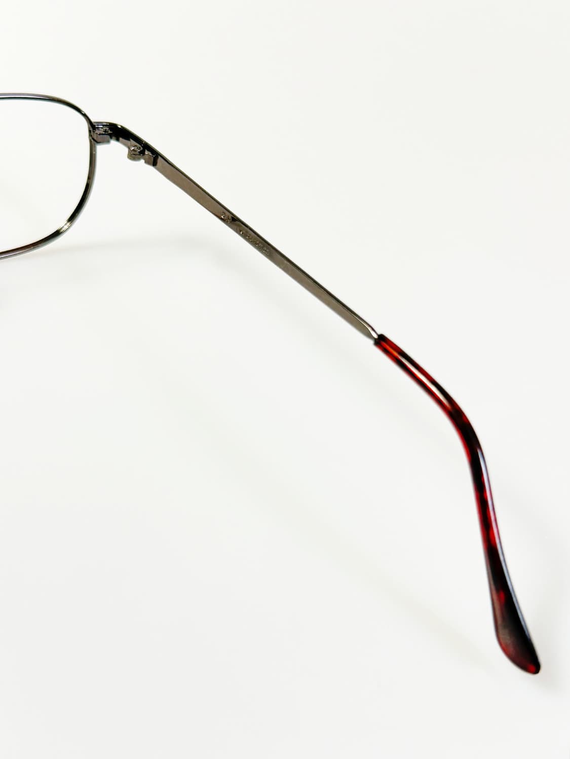 90s BARHOMAN 슬림 스퀘어 더블 브릿지 메탈 빈티지 안경 상품이미지6