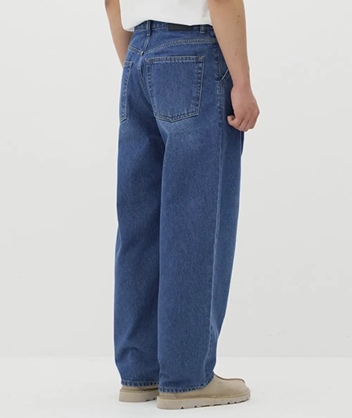 Errors Excepted 플리츠 테이퍼드 데님팬츠 상품이미지3