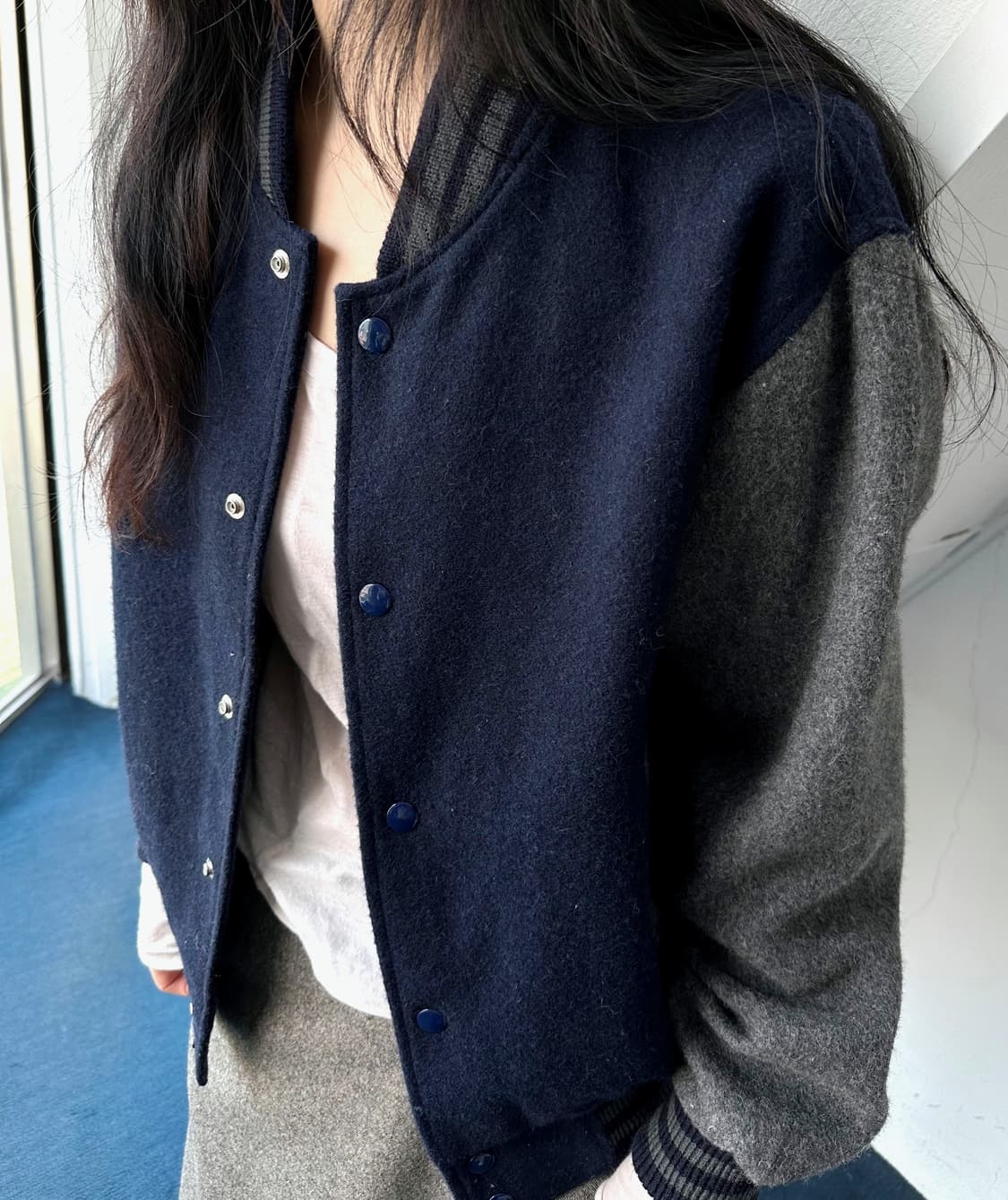 Felted wool easy stadium jacket Jacket 상품이미지9