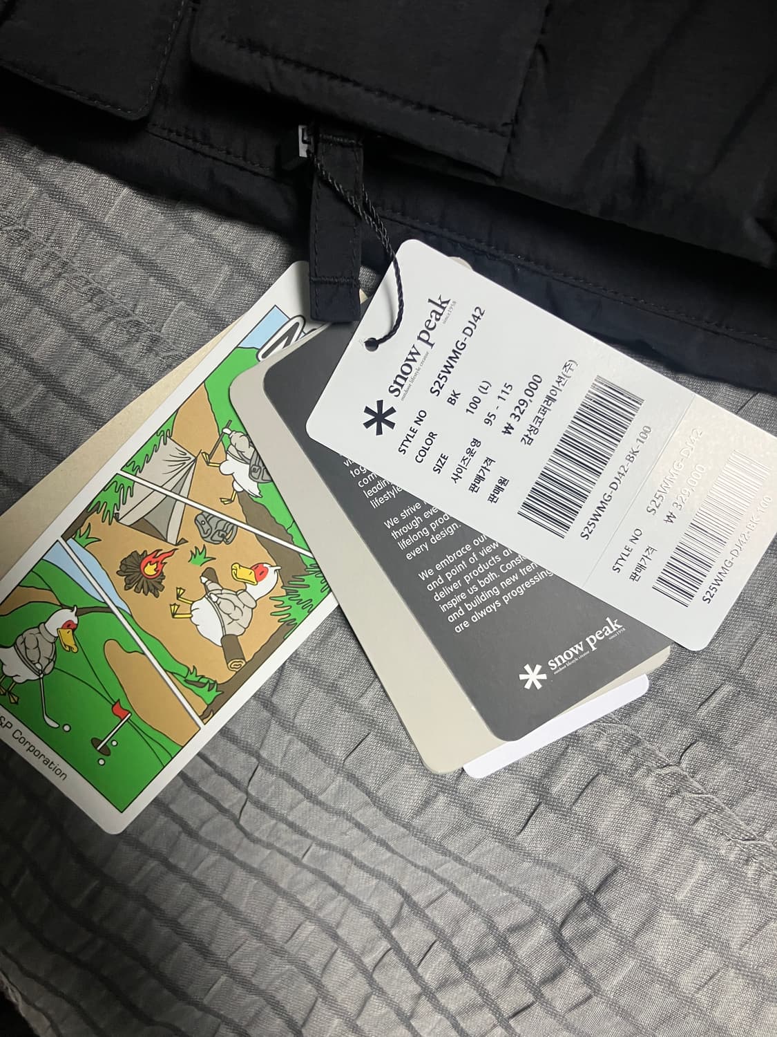 최고급 스노우피크 랜드에어 헤비 다운 패딩 블랙 상품이미지7