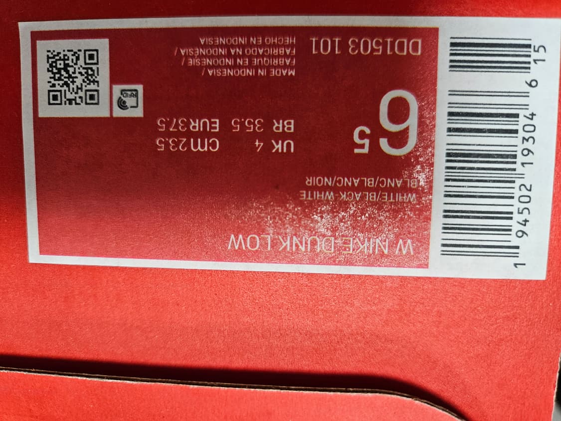 나이키 덩크로우 범고래 235 상품이미지2