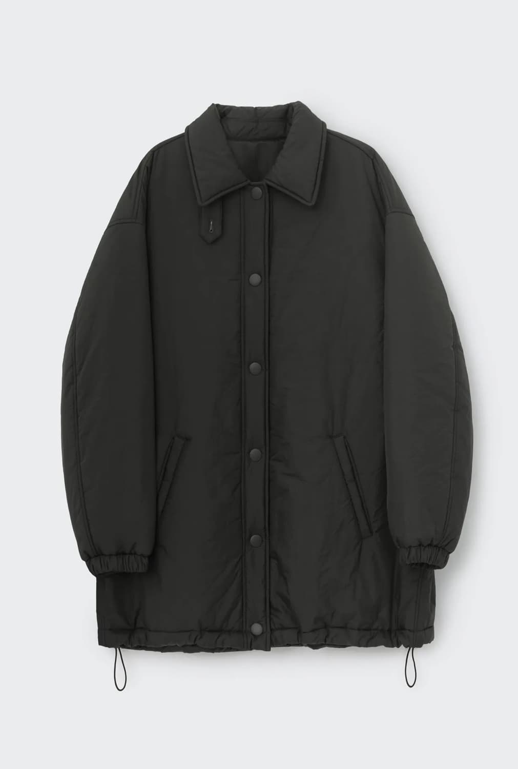 코스모스 셔링 패딩 자켓 딥카키 상품이미지4