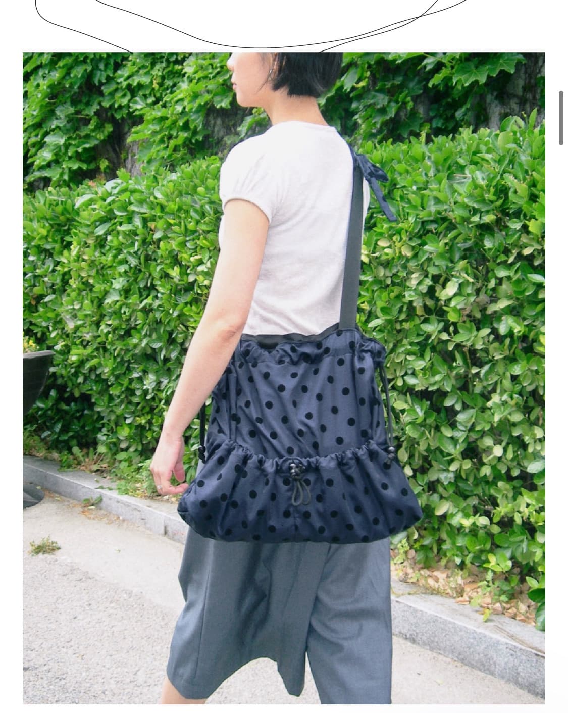 캔버스가든 도트 땡땡이 보부상가방 상품이미지1