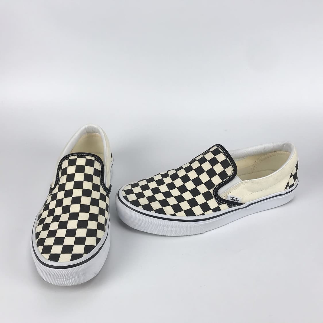 반스 아이보리 체커보드 슬립온 신발 남성265 상품이미지1