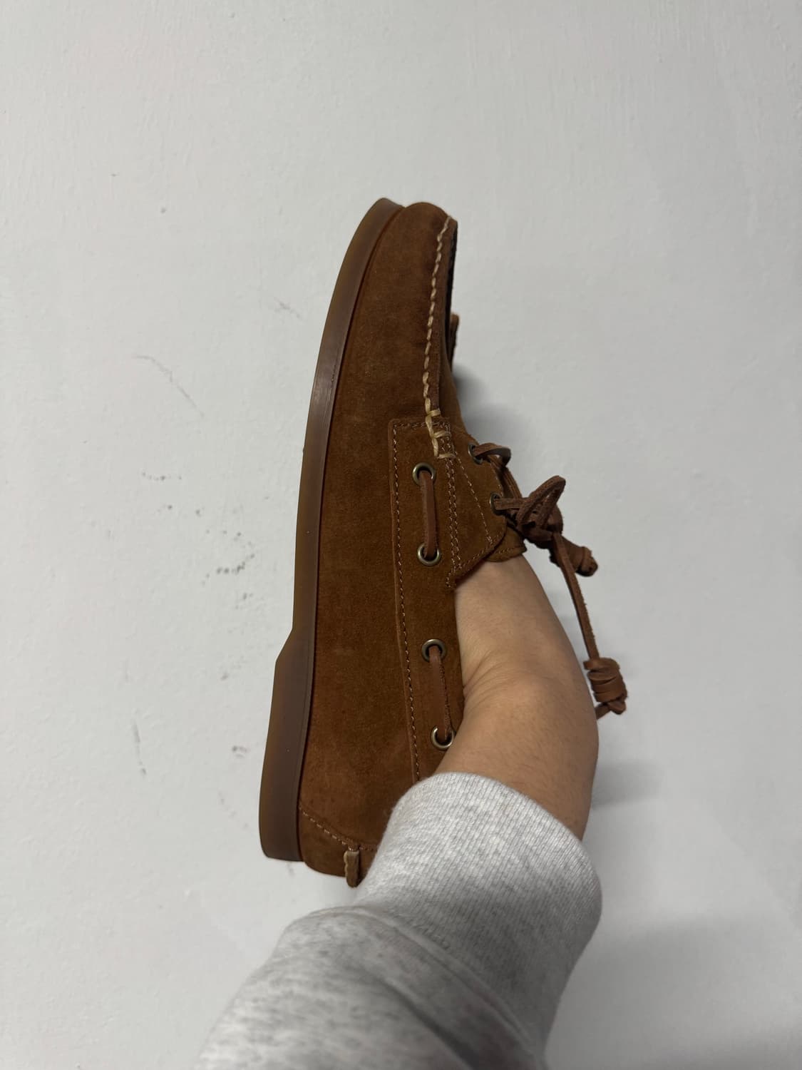 김원중 폴로 랄프로렌 스웨이드 보트 슈즈 , 로퍼 9.5D 브라운 상품이미지4