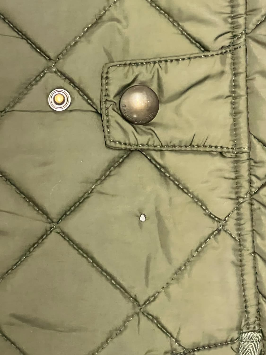 폴로랄프로렌 카키 퀄팅 점퍼M 상품이미지8