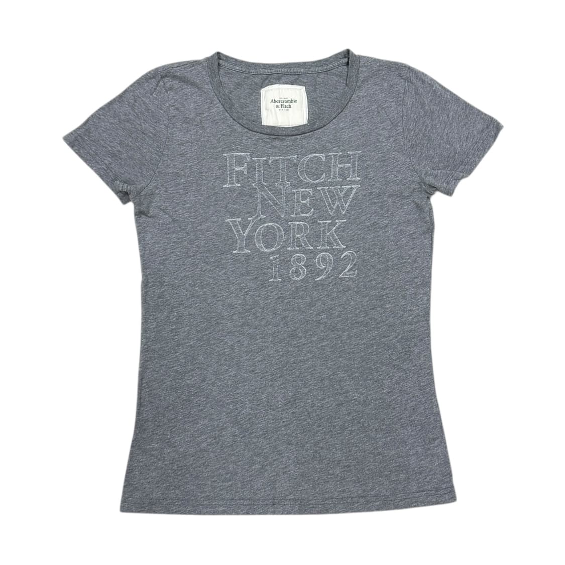 아베크롬비 빈티지 스펠로고 Y2K 딱붙핏 반팔 그레이 L 상품이미지1