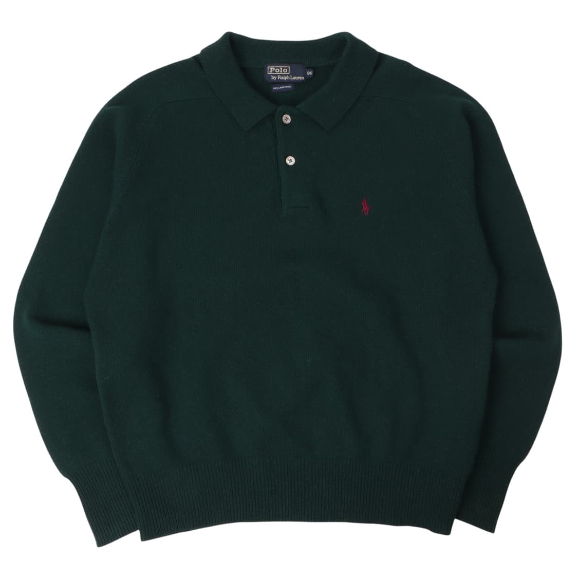폴로랄프로렌 그린 램스울 버튼업 니트 상품이미지1