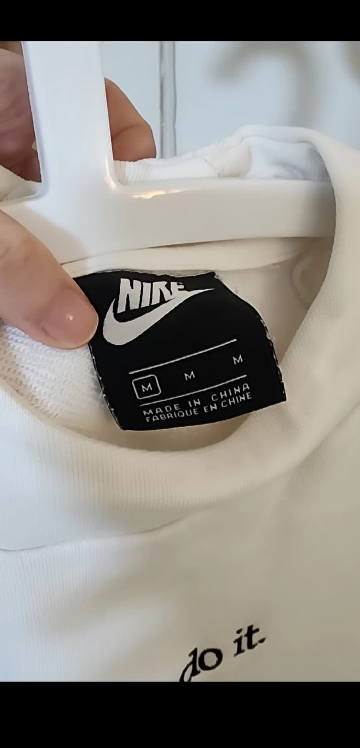 나이키 화이트 크롭 맨투맨 M 상품이미지6
