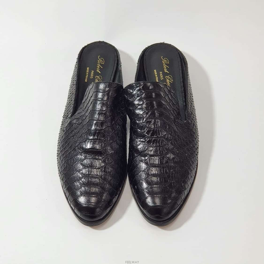 로베르 끌레제리 블랙 레더 뮬 상품이미지2